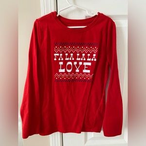 Girls Cat & Jack Christmas Shirt